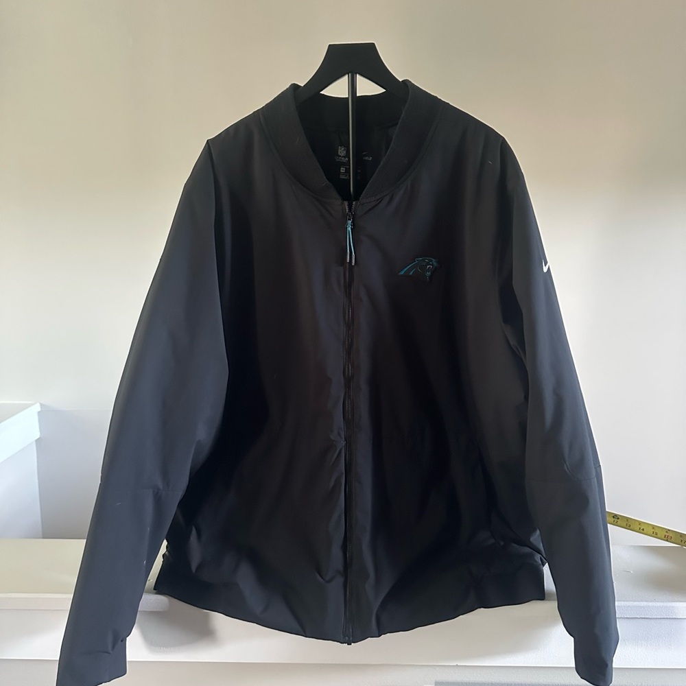 Carolina Panthers NFL Black Bomber Varsity Jacket
